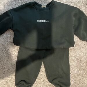 Toddler dark green Sweatpants & Joggers Set